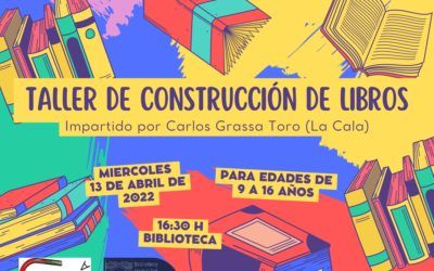 Taller literario de “construcción de libros” el miércoles 13 de abril en la biblioteca